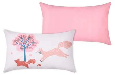 Image de Coussin décoratif pour chambre d'enfant CYRIELLE, rose, 30 x 50 cm