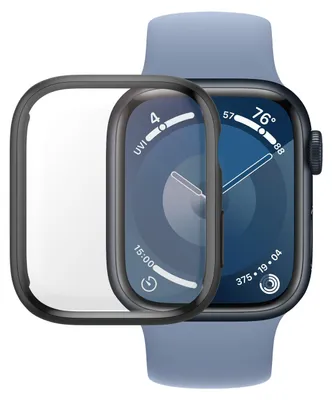 Zdjęcie produktu dla PanzerGlass ® Full Body Black w. D3O® Apple Watch Series 9 | 41mm, Apple, Apple - Watch Series 9 41mm, Aplikacja na sucho, Odporny na zadrapania, Odporny na wstrząsy, Czarny, 1 szt.