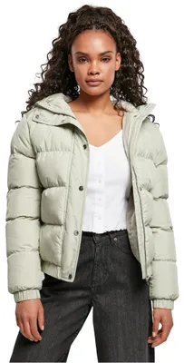 Produktbild von Urban Classics Damen Jacke Ladies Hooded Puffer Jacket softsalvia 3XL