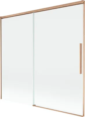 Zdjęcie produktu dla Mexen Rox parawan nawannowy 2-skrzydłowy rozsuwany 170 x 150 cm, transparent, miedź szczotkowana - 8C9-170-001-65-00