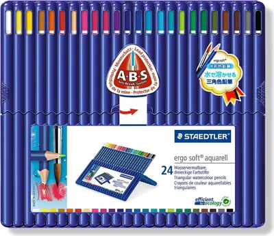 Immagine prodotto di Matite acquerellabili 24 colori Ergosoft Staedtler