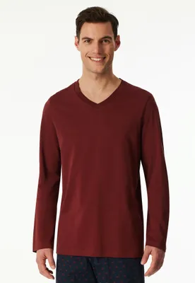 Produktbild von Schiesser Herren Langarmshirt V-Ausschnitt 48  nougat Stück