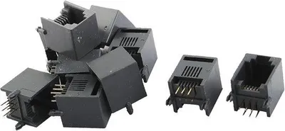 Productafbeelding van Modulaire PCB Stekker 6P6C RJ12 - 10 Stuks