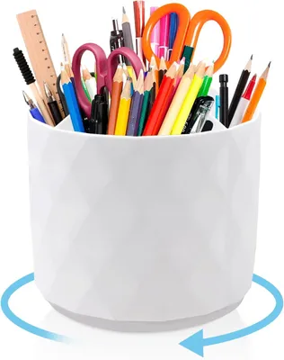 Obrázok produktu pre Stolový organizér 14 x 12 cm, otočný o 360 stupňov, 5 priehradiek, pre kanceláriu