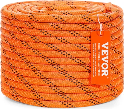Image de Arborist corde à grimper dans les arbres, double tresse polyester 3/8 pouces x 120 pieds