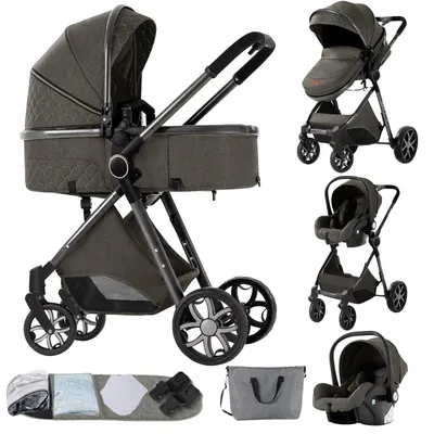 Image de Siège auto pour bébé, modèle pliable, système de voyage, YV9-TIEFGRAU
