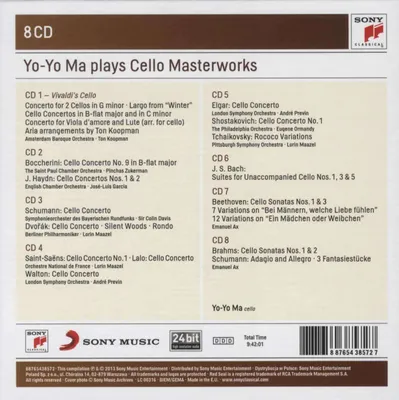 Produktbild von Yo-Yo Ma plays Concertos,Sonatas and Suites