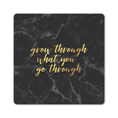 Produktbild von MuchoWow® Mauspad Mousepad Zitate - Motivation - Gold - Marmor 20x20 cm - Mousepads - Maus Mat - Pad - Mausunterlage - Desk Mat - Bureauartikeln