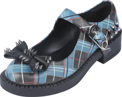 Produktbild von KOI High Heel Damen Monster High - Simulacrums Plaid Mary Janes schwarz/grün EU40