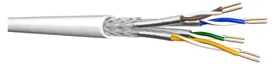 Image de Câble de pose Draka UCHOME SS26, Cat 7, S/FTP, PiMF, blanc, bobine de 100 m