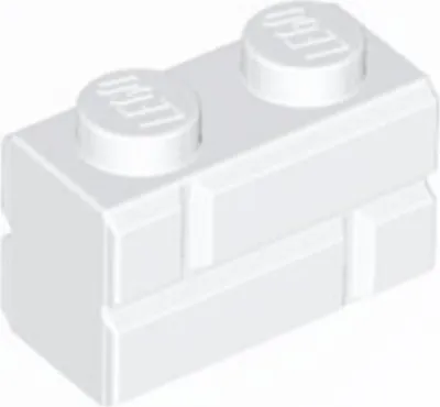 Immagine prodotto di 1 pezzo LEGO, parte c. 98283 in bianco (Bianco)