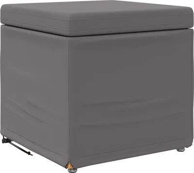 Produktbild von vidaXL Hocker Grau 41 x 41 x 40 cm Kunstleder und Engineering Holz