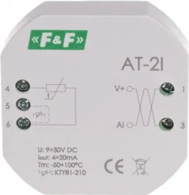 Produktbild von Analog Temperatur-Wandler AT-2I F&F Analoger Temperaturtransmitter 9÷30 V DC