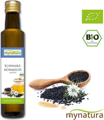 Produktbild von MynaturaSchwarzkümmelöl kaltgepresst 500ml 1 Flasche