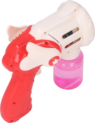 Image de Machine à bulles de savon électrique pour enfants en forme de pistolet, musique légère, fabrication automatique de jouets avec solution, 120 ml, rose