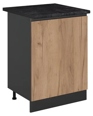 Imagen del producto de Mueble bajo de cocina Vicco R-Line Roble dorado/Antracita 60 cm con 1 puerta encimera Antracita, Model 72039