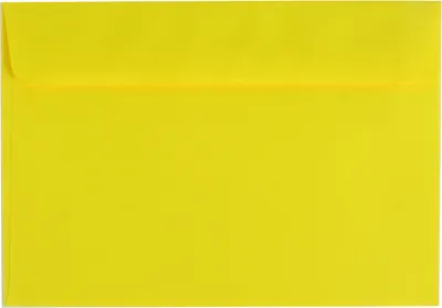 Produktbild von 100 farbige Briefumschläge / Din C6 / Farbe: gelb
