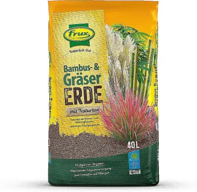 Produktbild von frux® Bambus & Gräsererde mit extra Silizium - 40 Liter