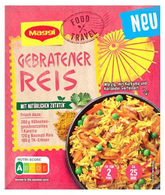 Image de Maggi Food Travel Fix Riz frit Nasi Goreng paquet de 31g