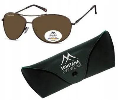 Produktbild von Montana MP100B Braune Polarisierte Piloten Sonnenbrille