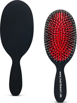 Produktbild von hair2heart extensions kefa na predlžovanie vlasov pneumatická kefa s prírodnými štetinami