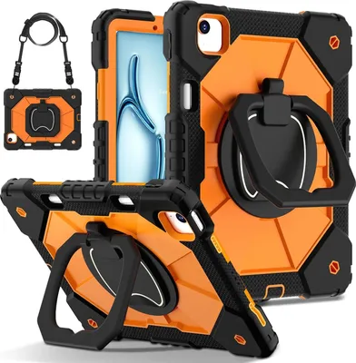 Produktbild von Tablethülle Apple iPad Air 11 2026 2025 2024 Hybrid 360 Grad Schultergurt Tasche