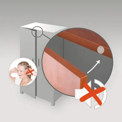 Produktbild von Tarrox Türpuffer selbstklebend weiß Ø 40x10 mm 2 Stück