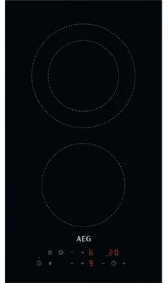 Productafbeelding van AEG HRB32310CB, Zwart, Inbouw, 29 cm, Keramisch, Glaskeramisch, 2 zones