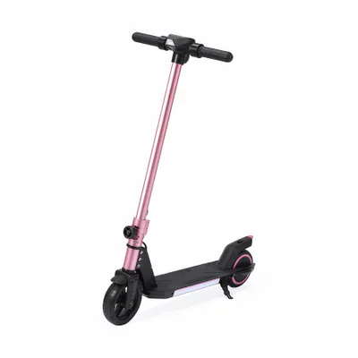 Produktbild von Kinder Elektroroller, 150W E-Scooter für Kinder, 16 km/h Kinderroller mit LED-Anzeige, RGB-Licht, Frontlicht, Doppelbremse, klappbar, 6,3 Zoll Vollgum