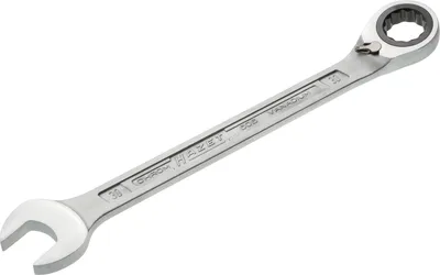 Produktbild von Hazet Knarren-Ring-Maulschlüssel 606-30 - Außen-Doppel-Sechskant-Tractionsprofil - 30 | 606-30