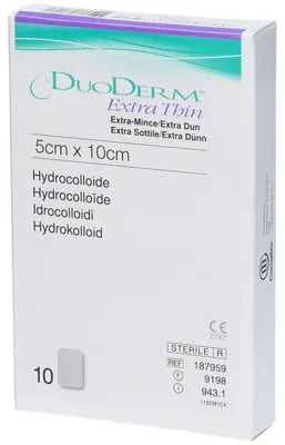 Immagine prodotto di Medicazione Con Idrocolloidi Sterile Duoderm Extra Sottile 10X5Cm 10 Pezzi