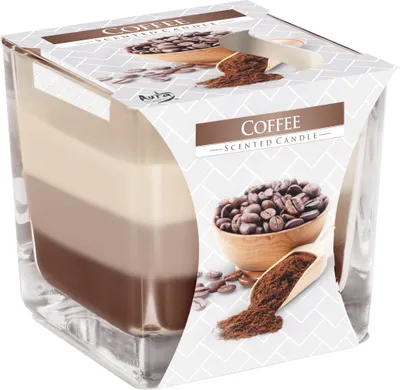 Image de BISPOL Aura 32H COFFEE bougie parfumée en verre