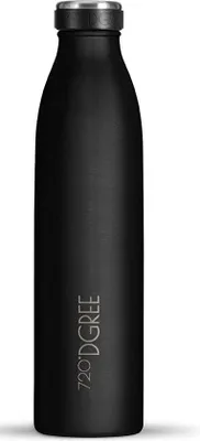 Produktbild von Unyqoos® Edelstahl-Trinkflasche MilkyBottle – 750 ml / 1 L, 18/8 Edelstahl, BPA‑frei, auslaufsicher, kohlensäurefest, doppelwandig isoliert (12h warm / 24h kalt)