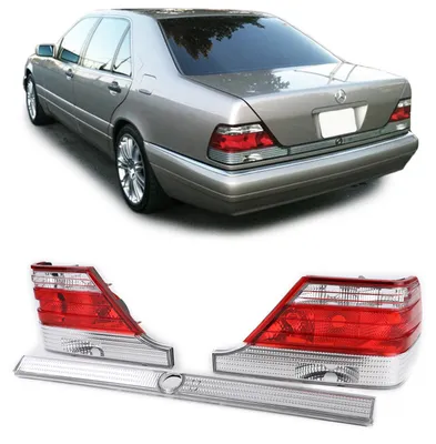 Für Mercedes S-Klasse W140 Facelift 1994-1998 Rückleuchten Heckleuchten in Rot in der Farbe Rot von Carparts-Online GmbH