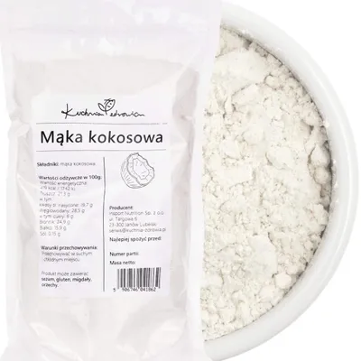 Produktbild von Kokosmehl 1 kg Kokosnuss Mehl Backmehl Ballaststoffreich Küche Backen