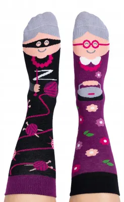 Image de Nanushki Chaussettes Extra Grandma Colorées Grand Taille