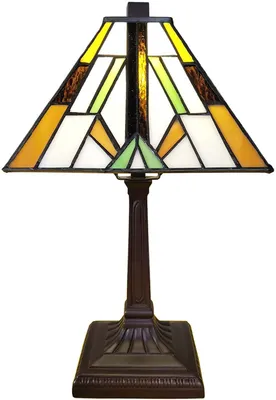 Produktbild von LumiLamp 5LL-6109 Tischlampe Tiffany 20x20x34 cm Braun E14 max 25W