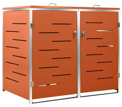 Immagine prodotto di VidaXL Contenitore doppio 138x77,5x112,5 cm acciaio inox