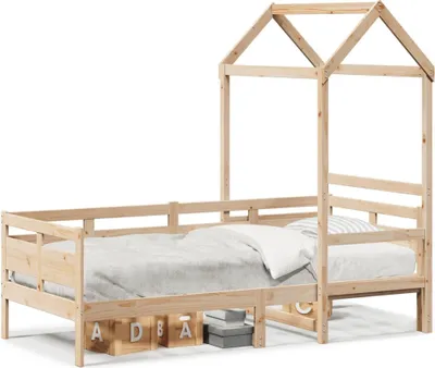 Immagine prodotto di vidaXL Letto da giorno con tetto 80x200 cm in legno di pino massiccio