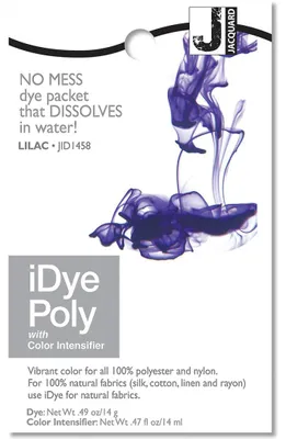 Image de Jacquard Colorant textile iDye Poly, 14 g, couleur lilas, pour tissus synthétiques