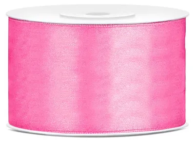 Image de Ruban cadeau en satin rose 25m 38mm de large