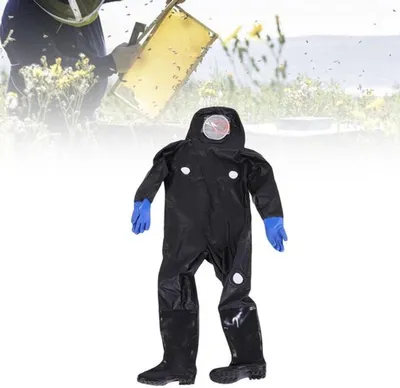 Bienenanzug - Anti-Biene Hornissenanzug - Schützende Schleier - Verstärkte Handschuhe - Leichtgewicht 4100g