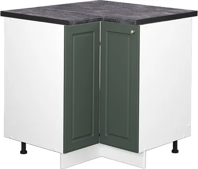 Produktbild von Eckunterschrank Vicco Fame-Line Grün-Gold Landhaus 80.5 cm , AP Anthrazit, Model 46584