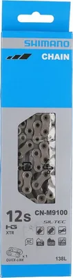 Produktbild von SHIMANO CN-M9100 XTR Schaltungskette, 138 Glieder, 12-fach, Quick Link, silber