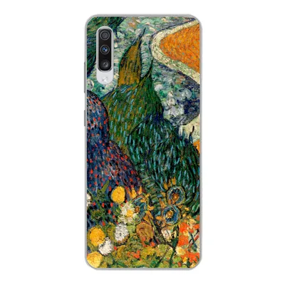 Produktbild von MuchoWow® Handyhülle Schutzhülle Hülle für Samsung Galaxy A70 Erinnerungen an den Garten von Etten - Vincent van Gogh Silikon Softcase Handy Hülle - Schutzhaube