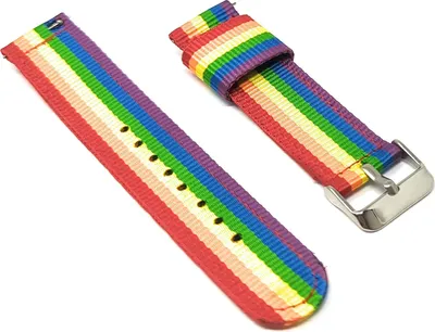 Produktbild von SYSTEM-S Armband 20 mm aus Nylon für Samsung Galaxy Watch 4 Smartwatch in Bunt