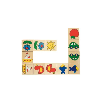 Produktbild von Dominospiel Dominiques Domino im Holzkasten