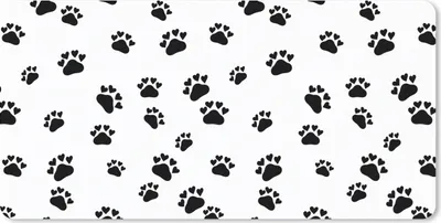 Produktbild von MuchoWow® Mauspad Mousepad Muster - Katze - Pfoten - Jungen - Mädchen - Kinder - Kind 60x30 cm - Mousepads - Maus Mat - Pad - Mausunterlage - Nachhaltig
