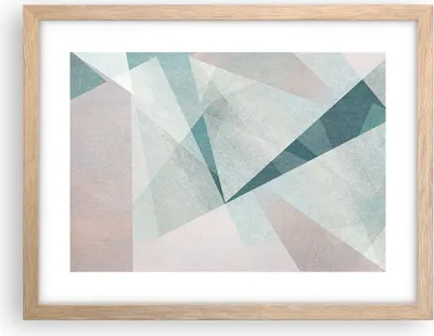 Produktbild von Gerahmtes Poster - Rahmen in heller Eiche - Abstraktion modern - 40x30 cm - Wand Bild - Wanddeko - Wandbilder - Wandposter - Bilderrahmen - Bilder - Kunstdruck - Wandbild - P2NAA40x30-3947
