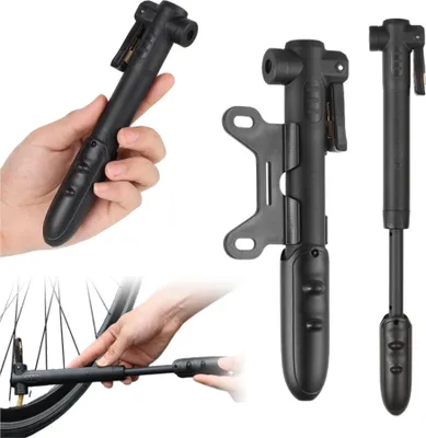 Produktbild von Gearox | Mini Fahrradpumpe - Teleskopisch - Aluminium - Kompakt und leicht - Universell einsetzbar